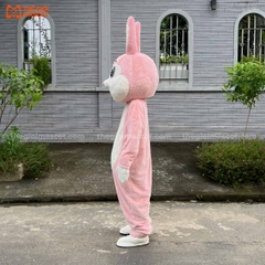 Mascot Thỏ Mẫu 1 Màu Hồng
