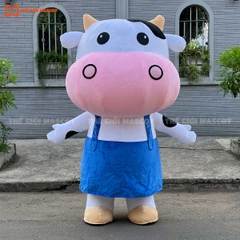 Mascot Hơi Bò Sữa Mẫu 2