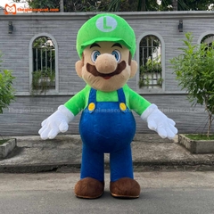 Mascot Hơi Mario Mũ Xanh