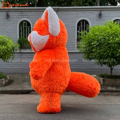 Mascot Hơi Gấu Trúc Cam