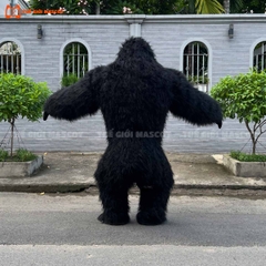 Mascot Hơi Khỉ Gorilla Màu Đen