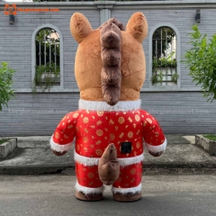 Mascot Hơi Ngựa Màu Nâu Mẫu 2