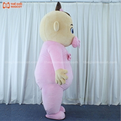 Mascot Hơi Baby Jiujiu Màu Hồng