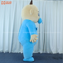 Mascot Hơi Baby Jiujiu Màu Xanh