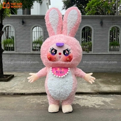 Mascot Hơi Baby Three Tai Dựng