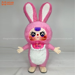 Mascot Hơi Baby Three Tai Dựng