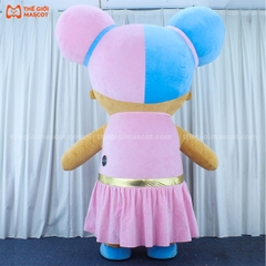 Mascot Hơi Bé Gái Khổng Lồ