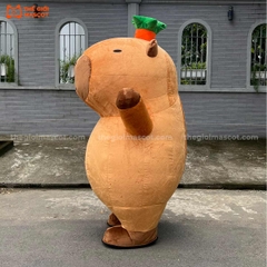Mascot Hơi Capybara Đội Quả