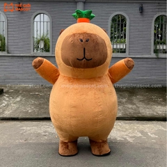Mascot Hơi Capybara Đội Quả