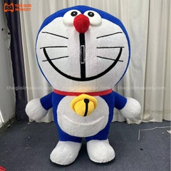 Mascot Hơi Doraemon Màu Xanh