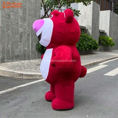 Mascot Hơi Gấu Dâu Lotso