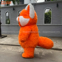 Mascot Hơi Gấu Trúc Đỏ