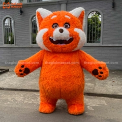 Mascot Hơi Gấu Trúc Đỏ