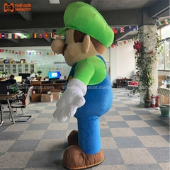 Mascot Hơi Mario Mũ Xanh