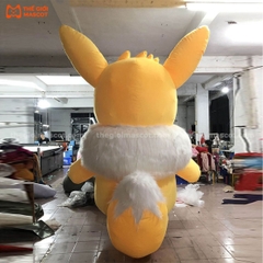 Mascot Hơi Pokemon Eevee Màu Vàng