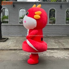 Mascot Hơi Rắn Mẫu 3 Màu Đỏ