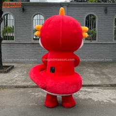 Mascot Hơi Rắn Mẫu 3 Màu Đỏ