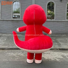 Mascot Hơi Rắn Mẫu 4 Màu Đỏ