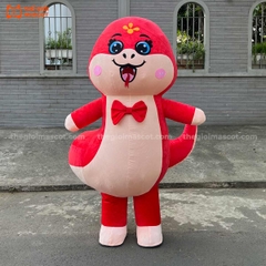 Mascot Hơi Rắn Mẫu 4 Màu Đỏ