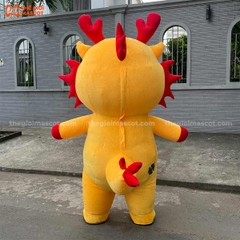 Mascot Hơi Rồng Như Ý Màu Vàng