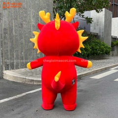 Mascot Hơi Rồng Như Ý Màu Đỏ