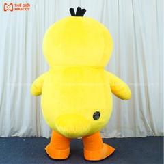 Mascot Hơi Vịt Con Màu Vàng