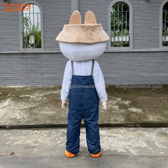 Mascot Labubu Mặc Yếm