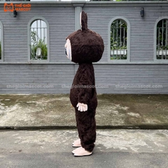Mascot Labubu Màu Nâu Sẫm