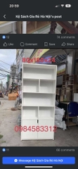 kệ sách 80 cao 180 sâu 24 trắng sứ