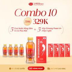 COMBO 10 - NƯỚC HỒNG SÂM CÓ CỦ + GINSENG POWER A+