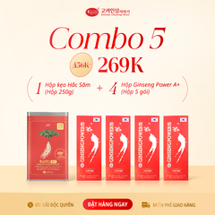 COMBO 5 - KẸO HẮC SÂM + GINSENG POWER A+