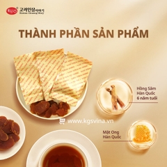 Hồng Sâm Lát Tẩm Mật Ong KGS 200g (20g x 10 hộp)