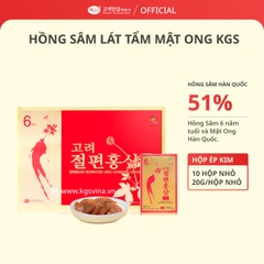 Hồng Sâm Lát Tẩm Mật Ong KGS 200g (20g x 10 hộp)