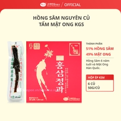 Hồng Sâm Tẩm Mật Ong KGS (50g / Củ)