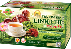 Trà Tim Sen Linh Chi - Lotus Reishi Mushroom Tea