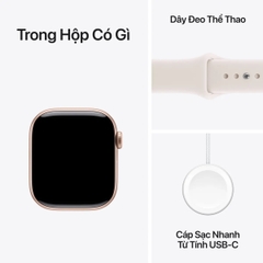 Apple Watch Series 11 42mm (GPS) Viền Nhôm Dây Cao Su Size S/M | Chính hãng Apple Việt Nam
