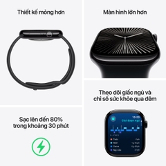 Apple Watch Series 10 46mm (GPS) Viền Nhôm Dây Cao Su Size S/M | Chính hãng Apple Việt Nam