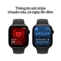 Apple Watch Series 10 46mm (GPS) Viền Nhôm Dây Cao Su Size S/M | Chính hãng Apple Việt Nam