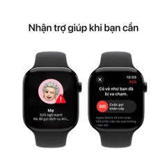 Apple Watch Series 10 46mm (GPS) Viền Nhôm Dây Cao Su Size S/M | Chính hãng Apple Việt Nam