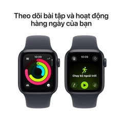 Apple Watch SE 3 44mm (5G) Viền Nhôm Dây Cao Su Size S/M | Chính hãng Apple Việt Nam