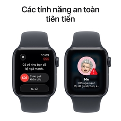 Apple Watch SE 3 44mm (5G) Viền Nhôm Dây Cao Su Size S/M | Chính hãng Apple Việt Nam