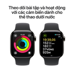 Apple Watch Series 10 46mm 4G Viền Titan Dây Cao Su Size M/L | Chính hãng Apple Việt Nam