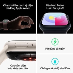 Apple Watch Series 9 41mm (4G) viền nhôm dây cao su | Chính hãng Apple Việt Nam