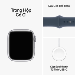 Apple Watch Series 9 41mm (4G) viền nhôm dây cao su | Chính hãng Apple Việt Nam