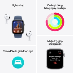 Apple Watch SE 2 2024 44mm (GPS) Viền Nhôm Dây Cao Su | Chính hãng Apple Việt Nam
