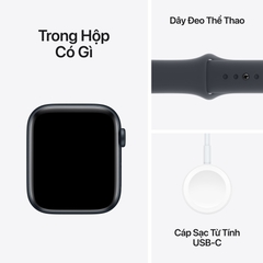 Apple Watch SE 2 2024 44mm (GPS) Viền Nhôm Dây Cao Su | Chính hãng Apple Việt Nam