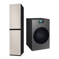 Combo 2-in-1: Máy Giặt Sấy Bespoke AI Laundry Combo™ WD25DB8995BZSV và Tủ Chăm Sóc Quần Áo AI Bespoke AirDresser DF18CB8600ERSV