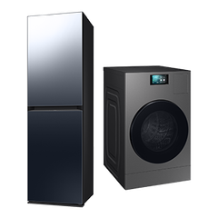 Combo 2-in-1: Máy Giặt Sấy Bespoke AI Laundry Combo™ WD25DB8995BZSV và Tủ Chăm Sóc Quần Áo AI Bespoke AirDresser DF24CB9900CRSV