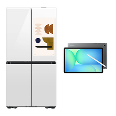 Bespoke AI Tủ Lạnh 4 Cửa Màn Hình Thông Minh Family Hub™+ 636 L & Galaxy Tab S10 FE (Wi-Fi)