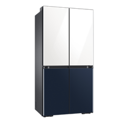 Tủ Lạnh Bespoke 4 Cửa với Triple Cooling màu Trắng Thạch Anh/Xanh Navy, 599L; RF60A91R177/SV